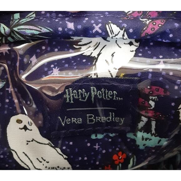 Vera Bradley Harry Potter Forbidden Forest Clamshell Cosmetic Case Velvet Purple - Picture 6 of 9